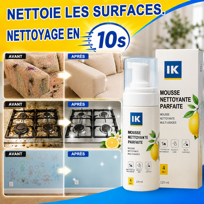 💖DERNIER JOUR : -60 % | Mousse Nettoyante Sans Rinçage — Vaporisez, Essuyez, C'est Propre !
