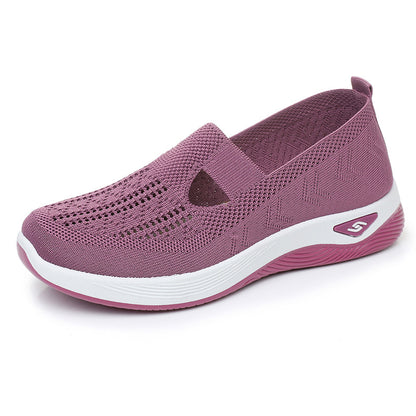 🏆 Best-seller 2026 – Chaussures confort à enfiler pour femmes avec soutien de la voûte plantaire, mousse amortissante, tissu respirant et semelle souple
