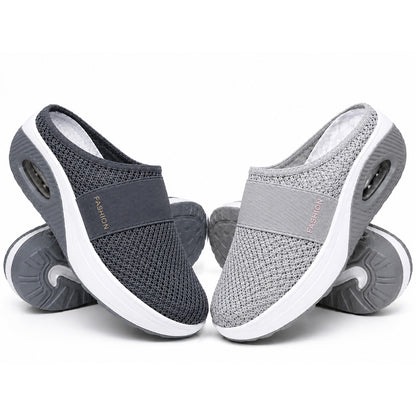 DERNIER JOUR DES SOLDES – 80 % DE RÉDUCTION Chaussures de marche slip-on à coussin d’air BQODQO® avec soutien de la voûte plantaire pour femmes