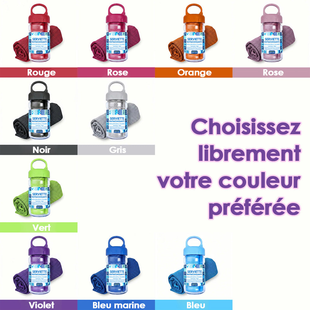 🔥Dernier jour ! 1 acheté = 1 offert ❄Serviettes rafraîchissantes absorbantes et à séchage rapide pour le sport