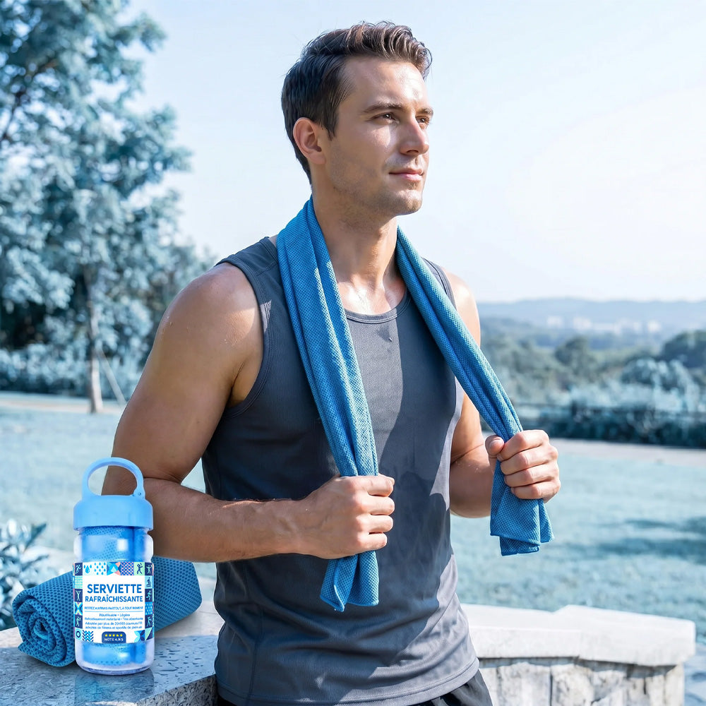🔥Dernier jour ! 1 acheté = 1 offert ❄Serviettes rafraîchissantes absorbantes et à séchage rapide pour le sport