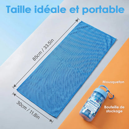 🔥Dernier jour ! 1 acheté = 1 offert ❄Serviettes rafraîchissantes absorbantes et à séchage rapide pour le sport