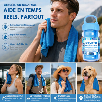 🔥Dernier jour ! 1 acheté = 1 offert ❄Serviettes rafraîchissantes absorbantes et à séchage rapide pour le sport