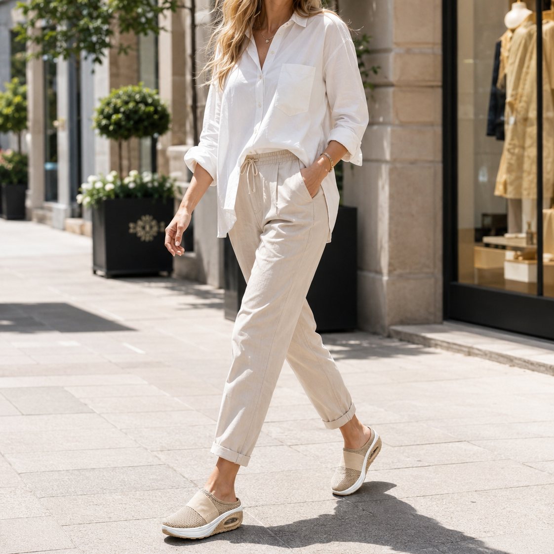 (DERNIER JOUR – SOLDES 80%🔥)Nouvelles chaussures de marche premium à coussin d’air avec soutien de la voûte plantaire
