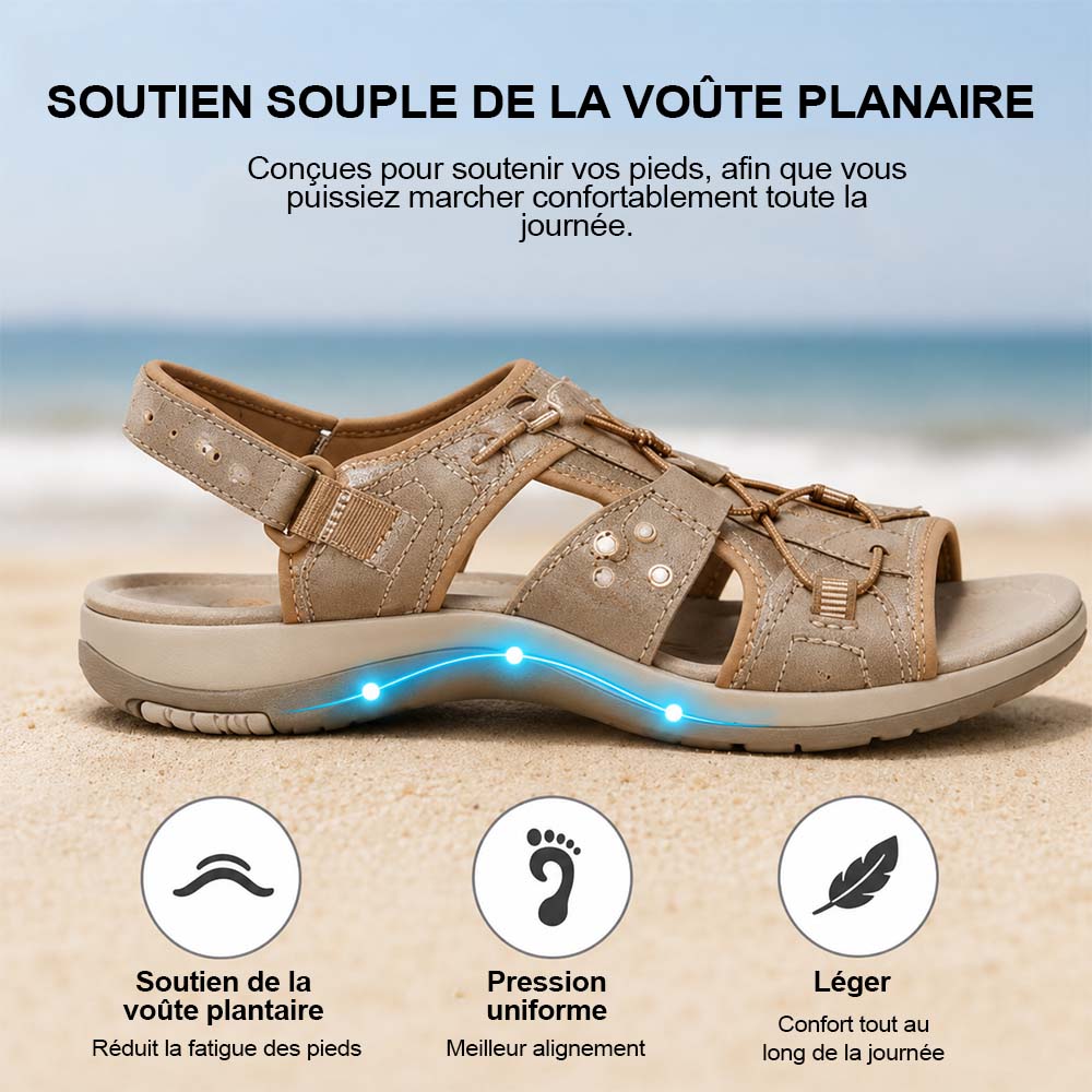 Livraison gratuite !🏆 Meilleure Vente 2026 – Les Sandales à Soutien de Voûte Plantaire Ultra-Confortables et Réglables les Plus Appréciées des Femmes ☁️💆‍♀️