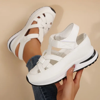 Livraison gratuite - Sandales pour femmes BQODQO® au design souple et ajustable - Fermeture Velcro et confort optimal pour pieds larges et étroits