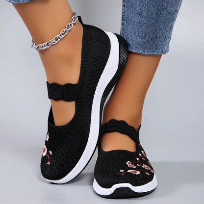 🔥 Dernier jour de promotion : -80 % – Chaussures de marche orthopédiques décontractées et respirantes pour femmes, faciles à enfiler