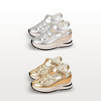 Livraison gratuite - Sandales pour femmes BQODQO® au design souple et ajustable - Fermeture Velcro et confort optimal pour pieds larges et étroits