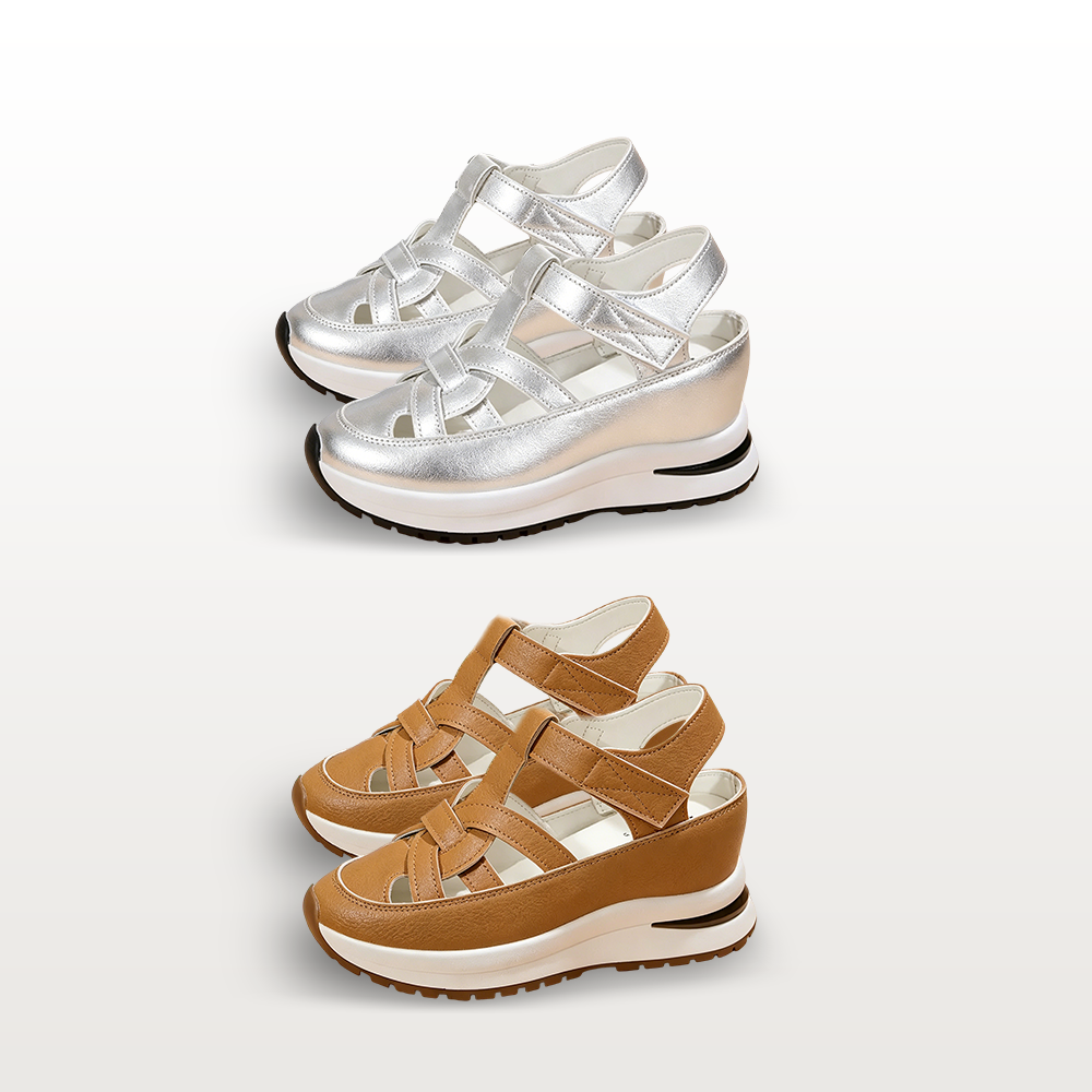 Livraison gratuite - Sandales pour femmes BQODQO® au design souple et ajustable - Fermeture Velcro et confort optimal pour pieds larges et étroits