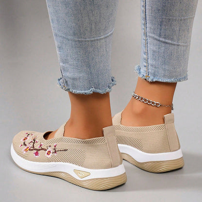 🔥 Dernier jour de promotion : -80 % – Chaussures de marche orthopédiques décontractées et respirantes pour femmes, faciles à enfiler