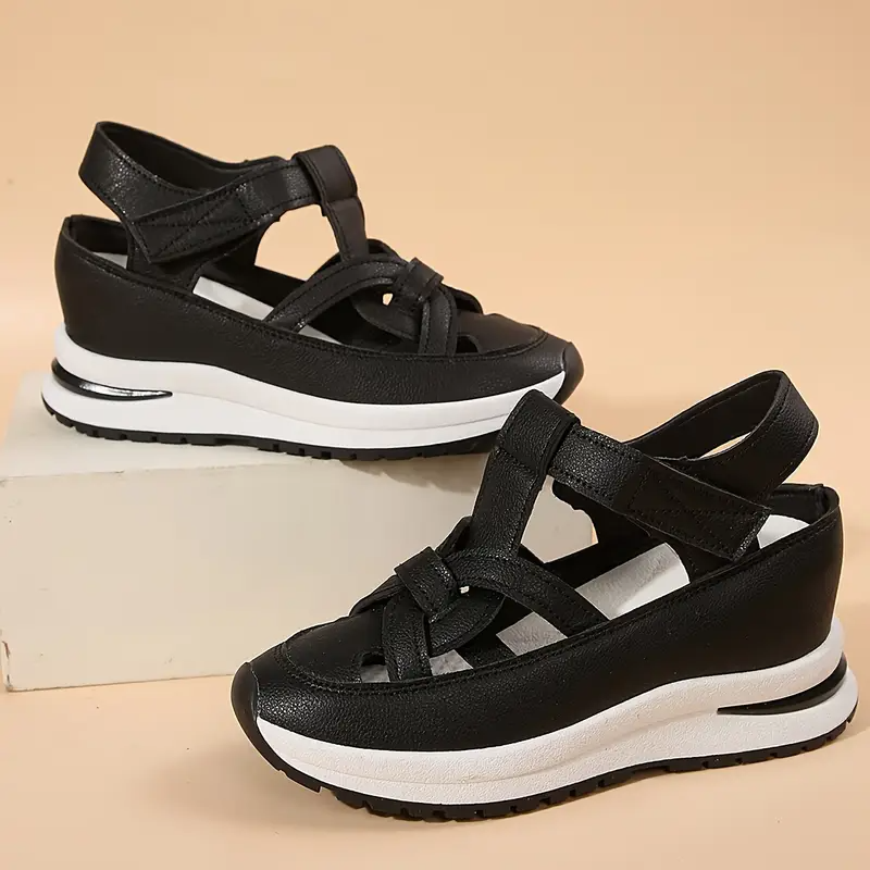 Livraison gratuite - Sandales pour femmes BQODQO® au design souple et ajustable - Fermeture Velcro et confort optimal pour pieds larges et étroits