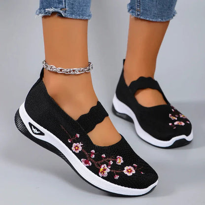 🔥 Dernier jour de promotion : -80 % – Chaussures de marche orthopédiques décontractées et respirantes pour femmes, faciles à enfiler