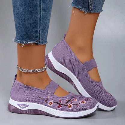 🔥 Dernier jour de promotion : -80 % – Chaussures de marche orthopédiques décontractées et respirantes pour femmes, faciles à enfiler