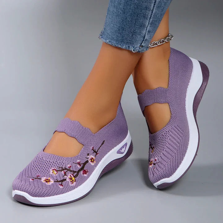🔥 Dernier jour de promotion : -80 % – Chaussures de marche orthopédiques décontractées et respirantes pour femmes, faciles à enfiler