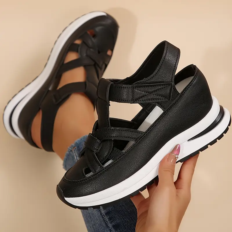 Livraison gratuite - Sandales pour femmes BQODQO® au design souple et ajustable - Fermeture Velcro et confort optimal pour pieds larges et étroits