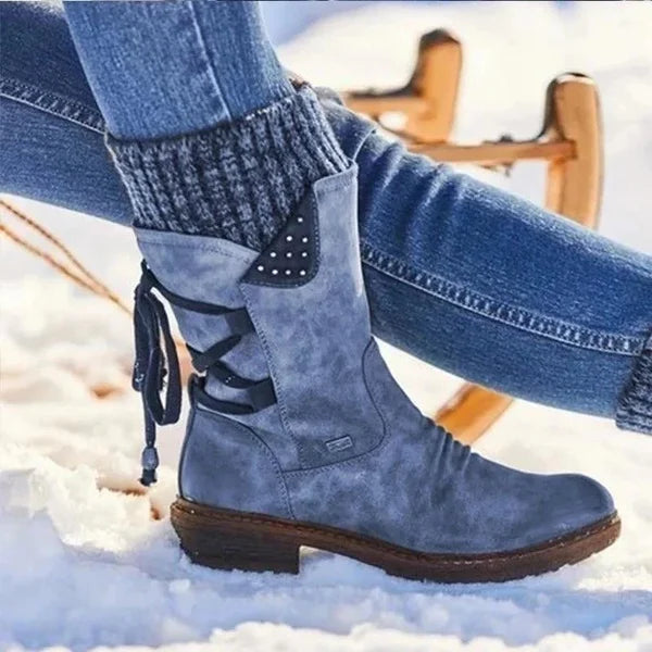 Bottes Orthopédiques d'Hiver pour Femmes – Soutien Voûte Plantaire, Laine Chaude & Confort Optimal