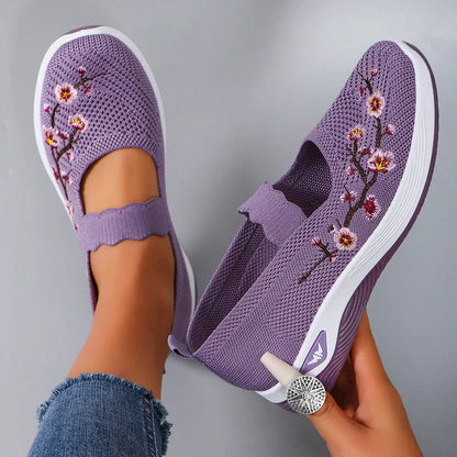 🔥 Dernier jour de promotion : -80 % – Chaussures de marche orthopédiques décontractées et respirantes pour femmes, faciles à enfiler