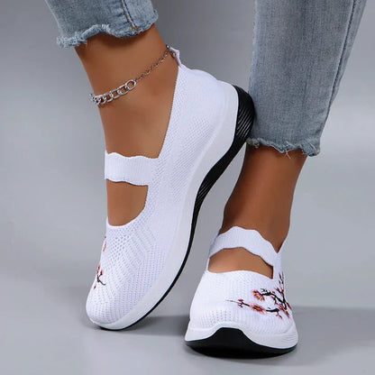 🔥 Dernier jour de promotion : -80 % – Chaussures de marche orthopédiques décontractées et respirantes pour femmes, faciles à enfiler
