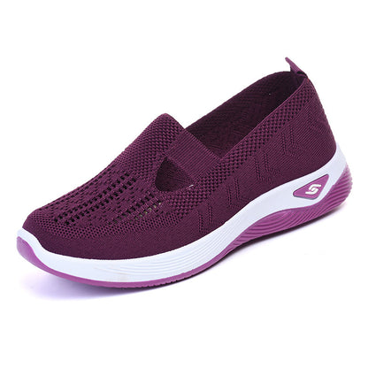 🏆 Best-seller 2026 – Chaussures confort à enfiler pour femmes avec soutien de la voûte plantaire, mousse amortissante, tissu respirant et semelle souple