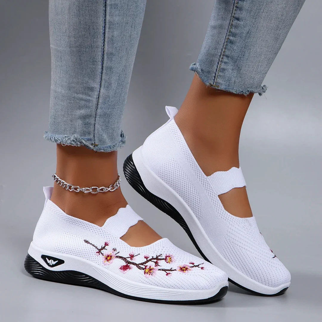 🔥 Dernier jour de promotion : -80 % – Chaussures de marche orthopédiques décontractées et respirantes pour femmes, faciles à enfiler