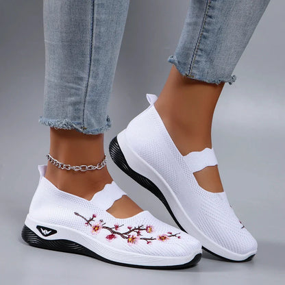 🔥 Dernier jour de promotion : -80 % – Chaussures de marche orthopédiques décontractées et respirantes pour femmes, faciles à enfiler