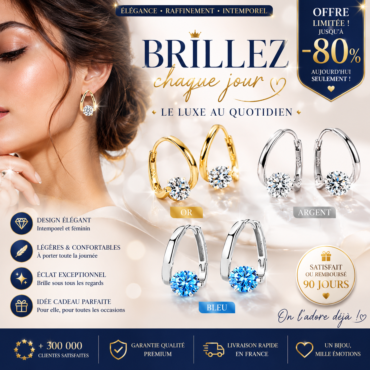 🏆 OFFRE DE DERNIÈRE CHANCE – JUSQU’À -80 % 🔥 CZTICLE® Boucles d’oreilles en germanium ✨