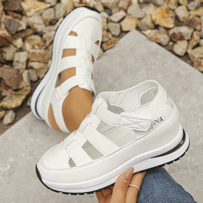 Livraison gratuite - Sandales pour femmes BQODQO® au design souple et ajustable - Fermeture Velcro et confort optimal pour pieds larges et étroits