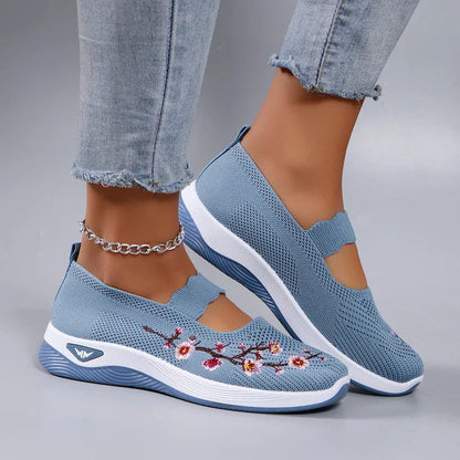 🔥 Dernier jour de promotion : -80 % – Chaussures de marche orthopédiques décontractées et respirantes pour femmes, faciles à enfiler