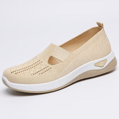 🏆 Best-seller 2026 – Chaussures confort à enfiler pour femmes avec soutien de la voûte plantaire, mousse amortissante, tissu respirant et semelle souple