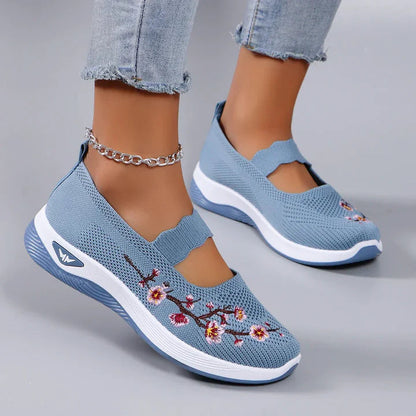 🔥 Dernier jour de promotion : -80 % – Chaussures de marche orthopédiques décontractées et respirantes pour femmes, faciles à enfiler