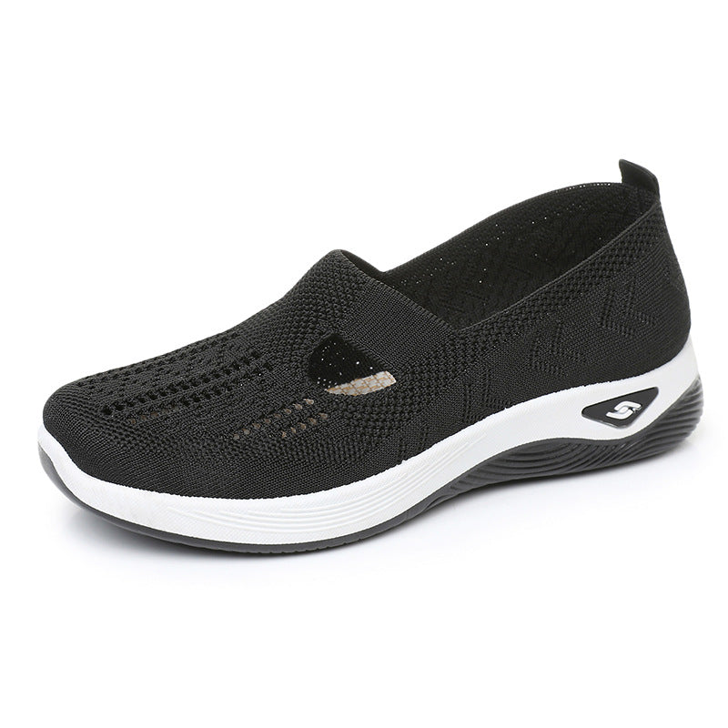 🏆 Best-seller 2026 – Chaussures confort à enfiler pour femmes avec soutien de la voûte plantaire, mousse amortissante, tissu respirant et semelle souple