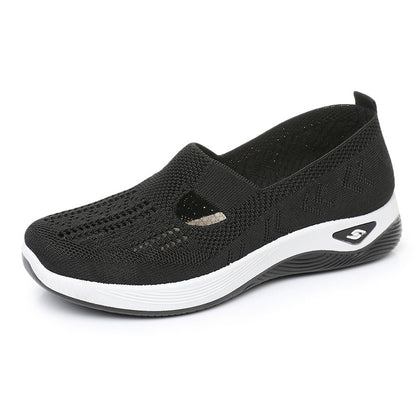 🏆 Best-seller 2026 – Chaussures confort à enfiler pour femmes avec soutien de la voûte plantaire, mousse amortissante, tissu respirant et semelle souple