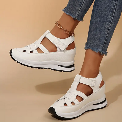 Livraison gratuite - Sandales pour femmes BQODQO® au design souple et ajustable - Fermeture Velcro et confort optimal pour pieds larges et étroits