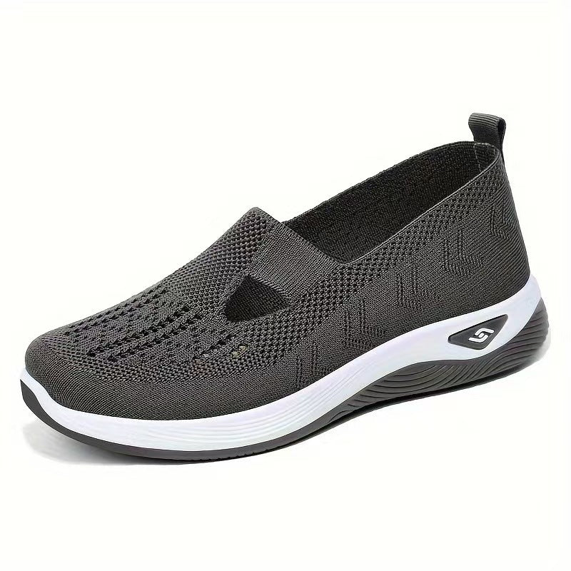 🏆 Best-seller 2026 – Chaussures confort à enfiler pour femmes avec soutien de la voûte plantaire, mousse amortissante, tissu respirant et semelle souple