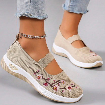 🔥 Dernier jour de promotion : -80 % – Chaussures de marche orthopédiques décontractées et respirantes pour femmes, faciles à enfiler