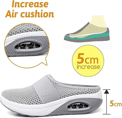 💖DERNIER JOUR DES SOLDES – 80 % DE RÉDUCTION Chaussures de marche slip-on à coussin d’air BQODQO® avec soutien de la voûte plantaire pour femmes